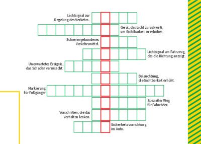 Flyer - Gitterrätsel zum Selbstausfüllen