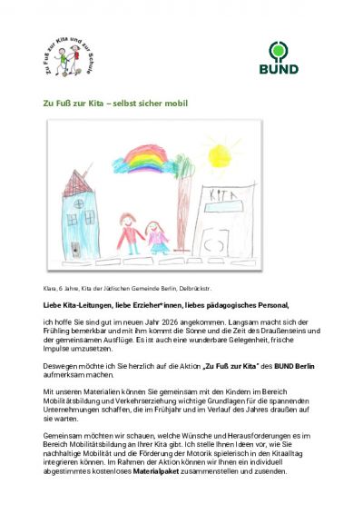 Zu Fuß zur Kita 2026