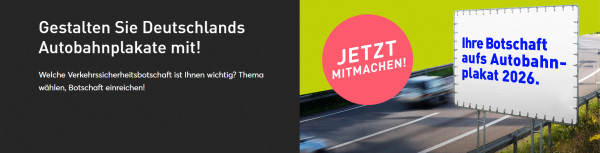 Umfrage zu Autobahnplakaten (© Bundesministerium für Verkehr & DVR)