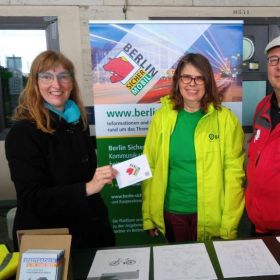 Berlin Sicher Mobil-Stand auf der Velo Berlin 2023